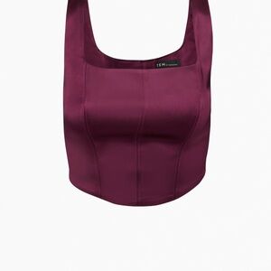 Aritzia Sunday Best Bustier Maroon Size XL